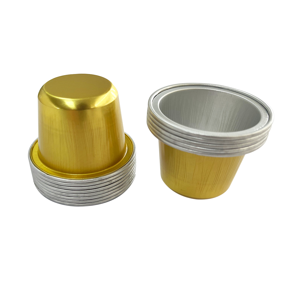 Empty Coffee Capsule Small Aluminum Foil Containers