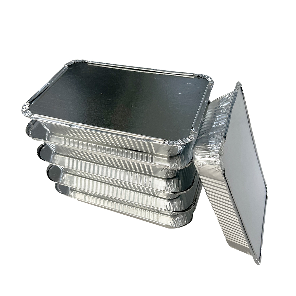 Disposable Lunch Box Tin Foil Packaging Box Barbecue Box Takeaway 8389 Aluminum Foil Tableware Fast Food Container