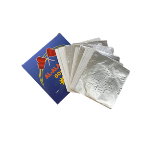 20micron Food Grade Soft Embossed Packing Foil Paper Sheet Wholesale Shisha Aluminum Foil Hole Sheet