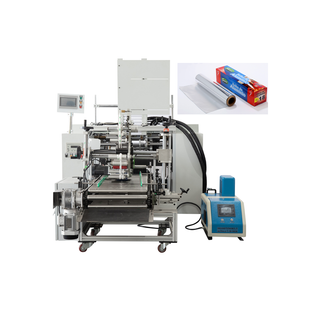 Food Packaging Take Away Household Automatic Aluminum Foil Roll Rewinding Machine