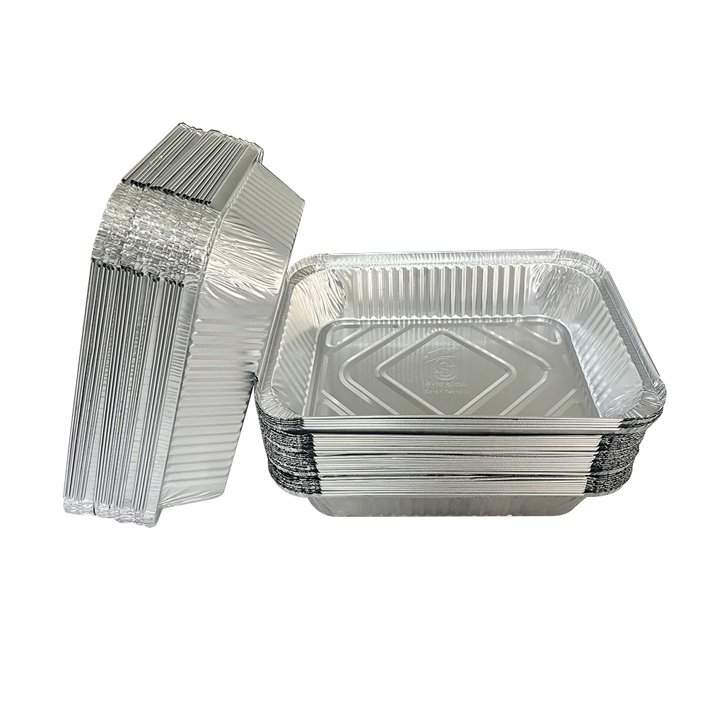 Durable Recyclable Aluminum Foil Food Containers