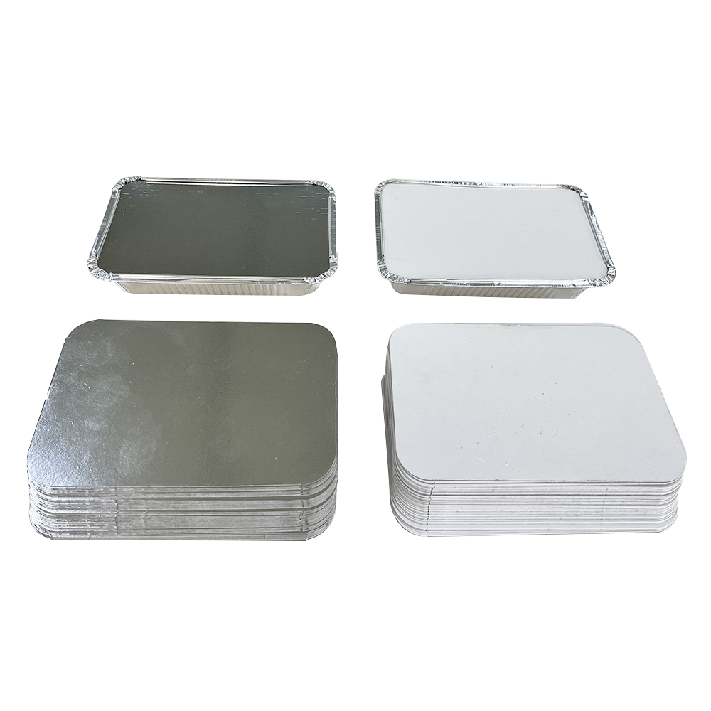 Oblong Take-out Foil Pan Oven 8011 Aluminum Foil Pan Container With Lid And Aluminium Foil Food Containers