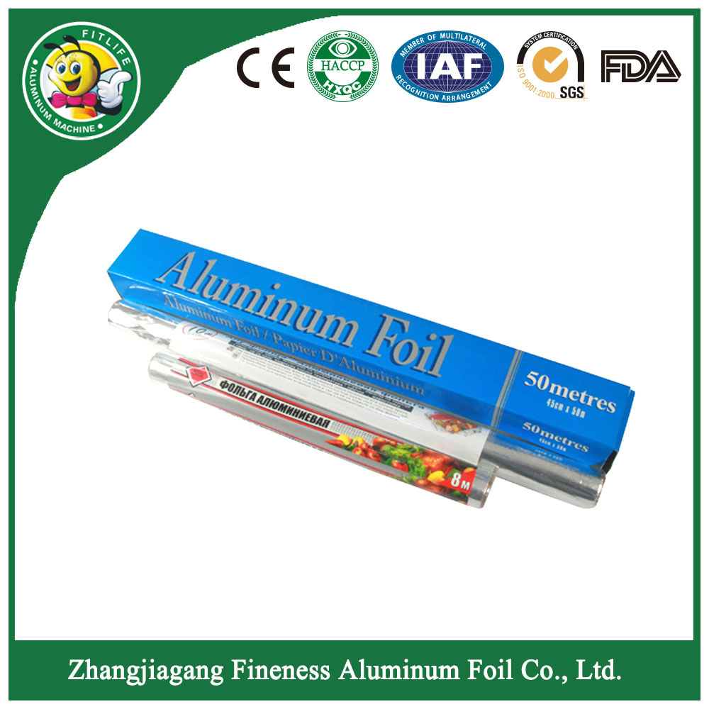 Catering Foil for Household Usage Aluminum Foil Roll with Color Box