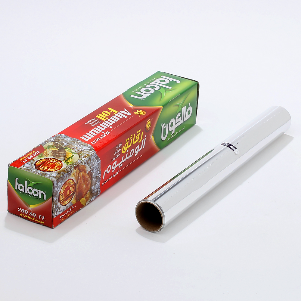 200sq Ft Factory Price Customized Aluminium Foil Roll Household Food Packaging Tin Foil Roll With Saw Blade